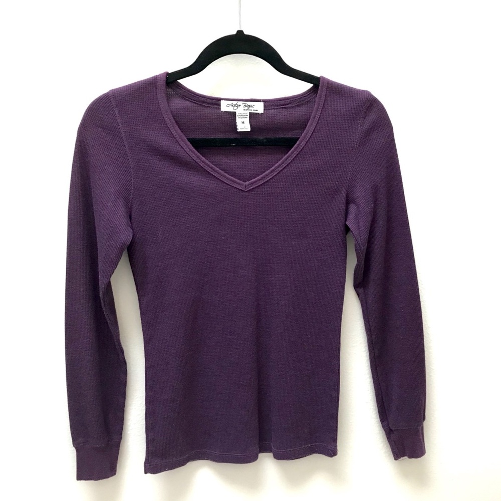 Purple Active Basic Long Sleeve